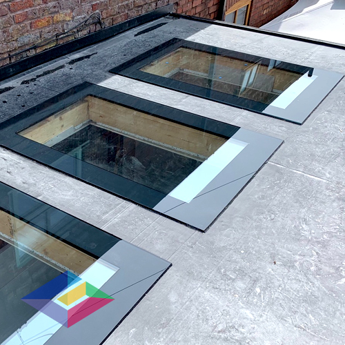 Roof lantern skylight installed in Liverpool open-plan home