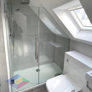frameleess glass doors shower bathroom wirral